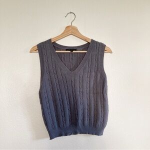 Haute Monde blue sweater vest